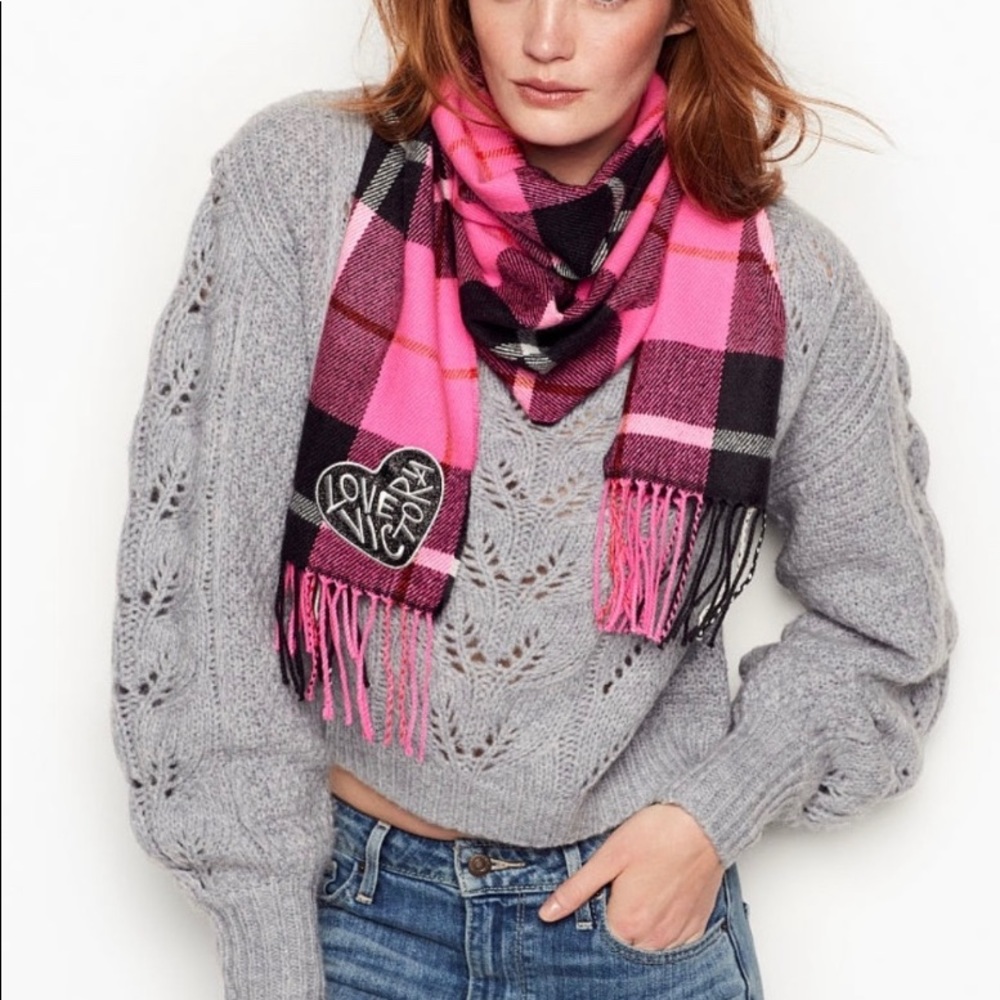 Victoria’s Secret Plaid Scarf - NWOT
